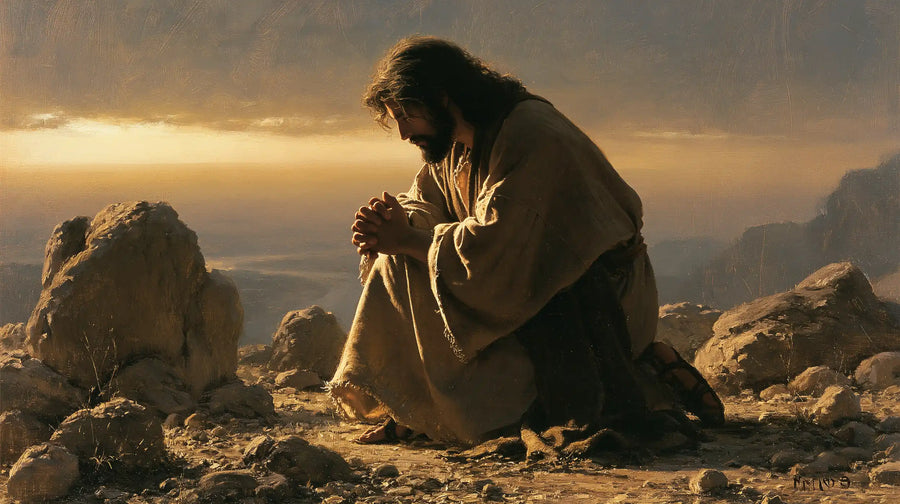 Jesus in the Desert - Jesus in Prayer · Landscape n° 18