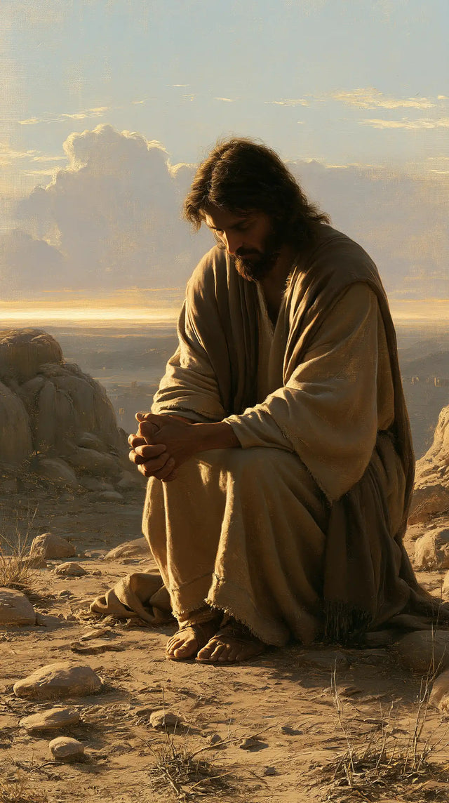 Jesus in the Desert - Jesus in Prayer · Portrait n° 14