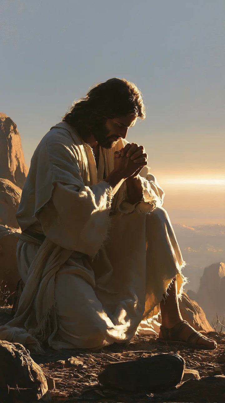 Jesus in the Desert - Jesus in Prayer · Portrait n° 15