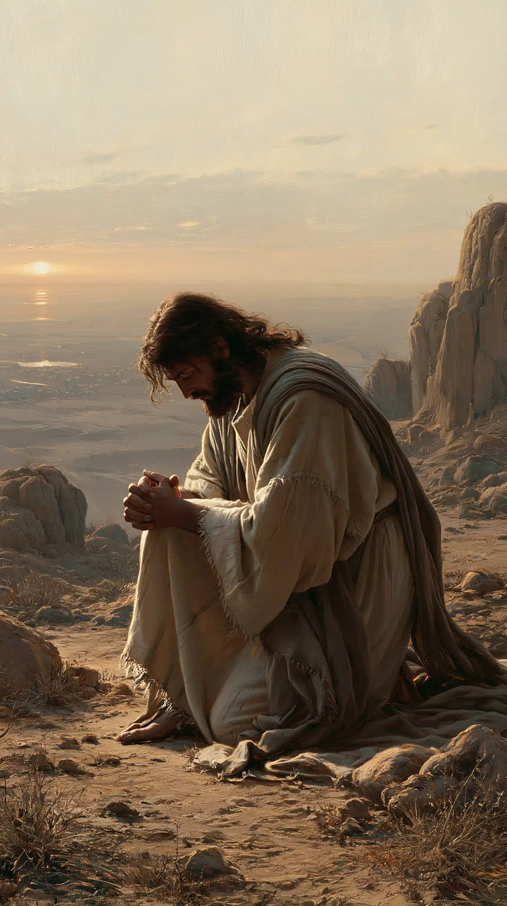 Jesus in the Desert - Jesus in Prayer · Portrait n° 18