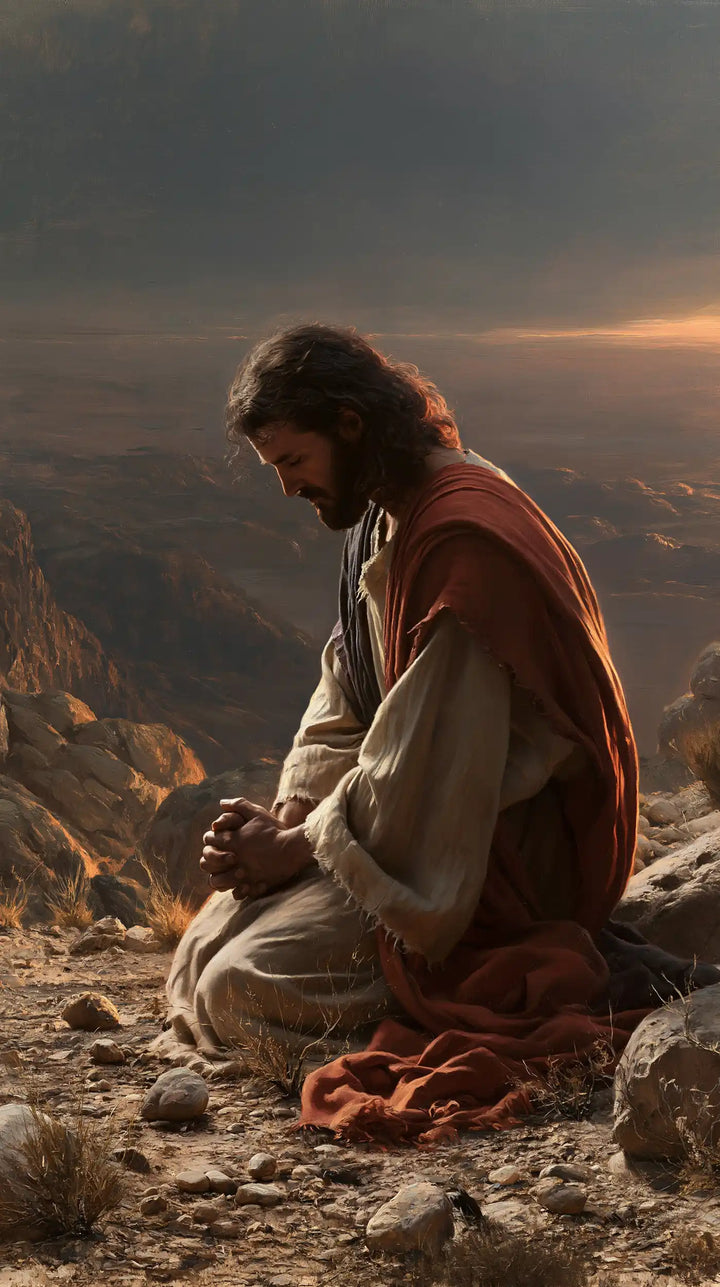 Jesus in the Desert - Jesus in Prayer · Portrait n° 19
