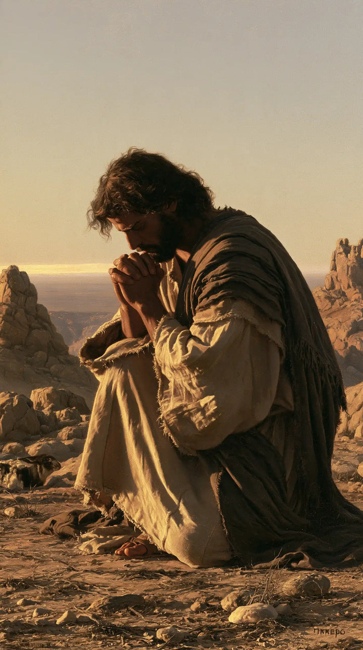 Jesus in the Desert - Jesus in Prayer · Portrait n° 21