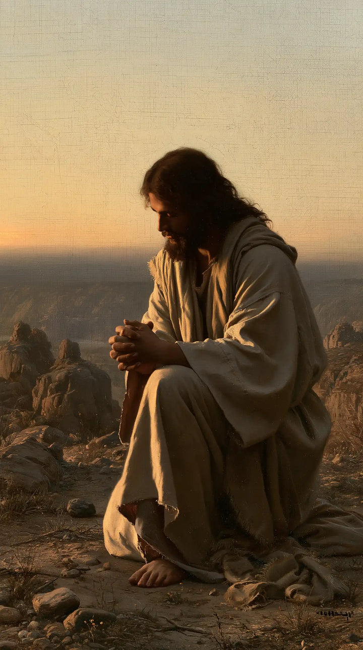 Jesus in the Desert - Jesus in Prayer · Portrait n° 22