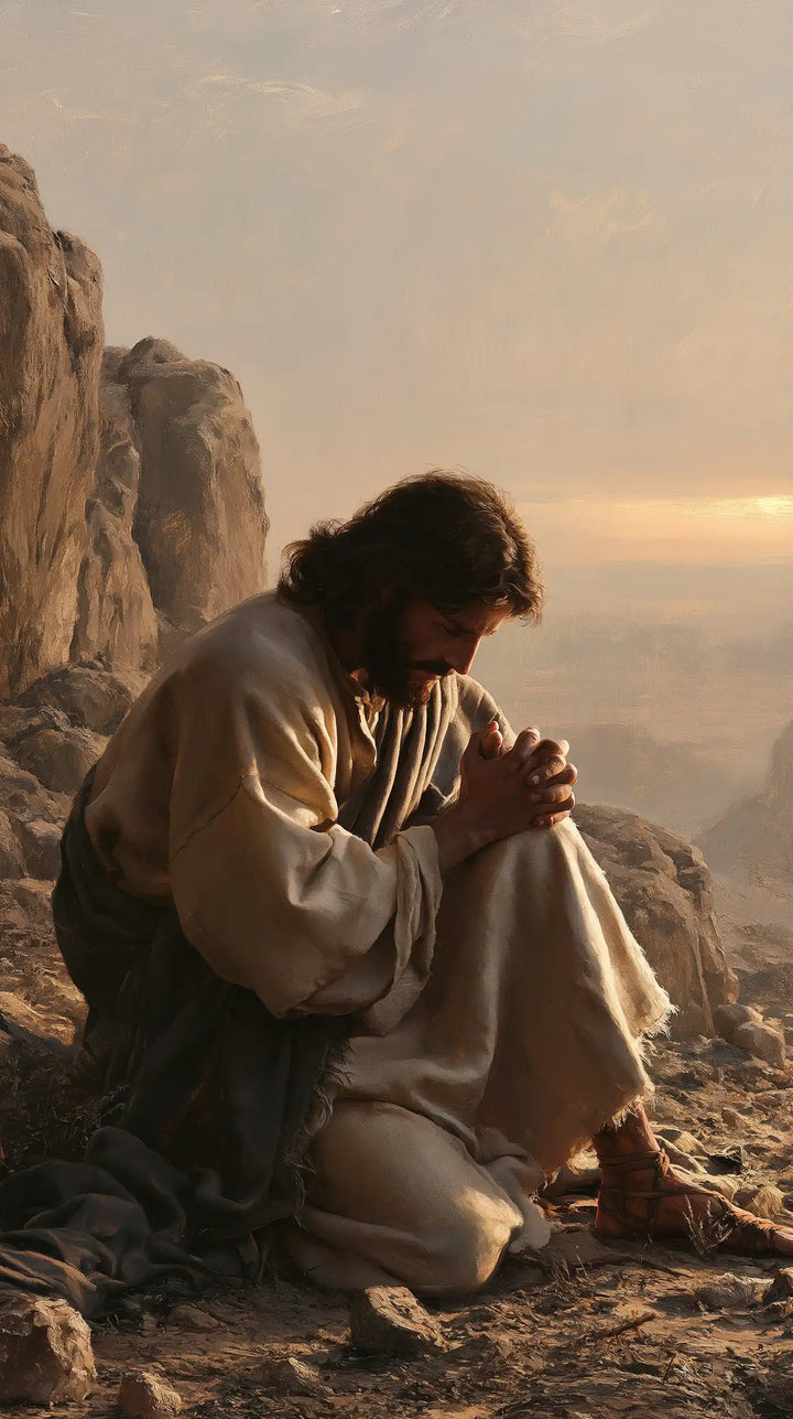 Jesus in the Desert - Jesus in Prayer · Portrait n° 25