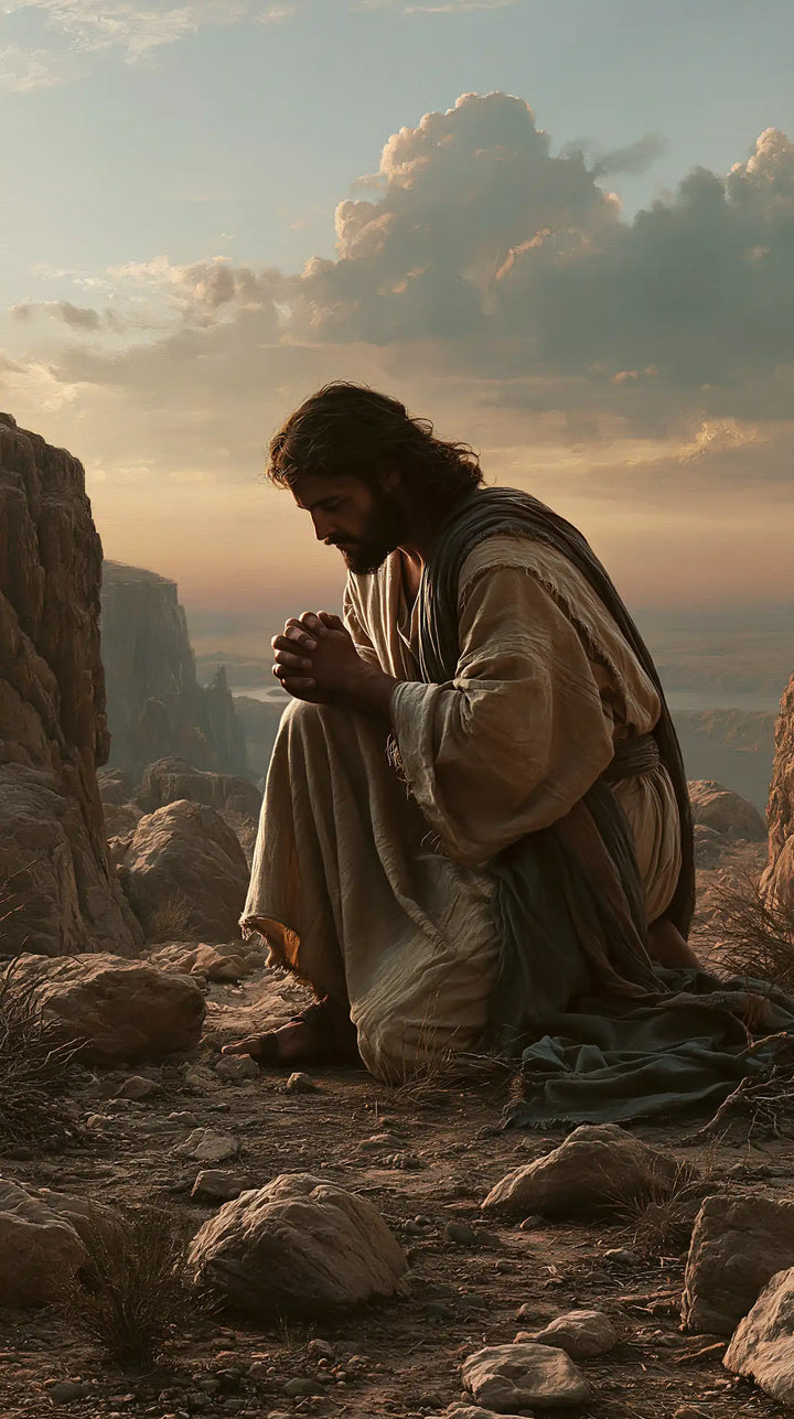 Jesus in the Desert - Jesus in Prayer · Portrait n° 28