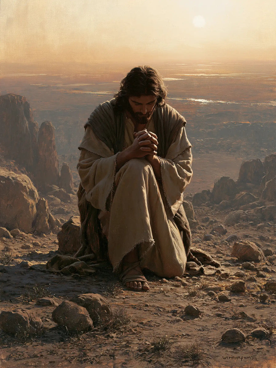 Jesus in the Desert - Jesus in Prayer · Portrait n° 37