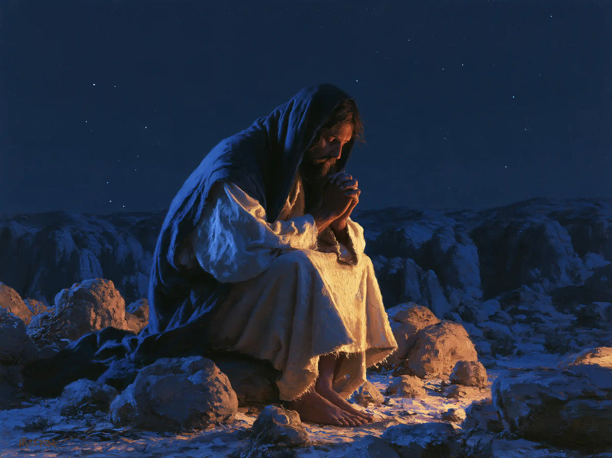 Jesus in the Desert — Contemplation within the Circle of Gold
