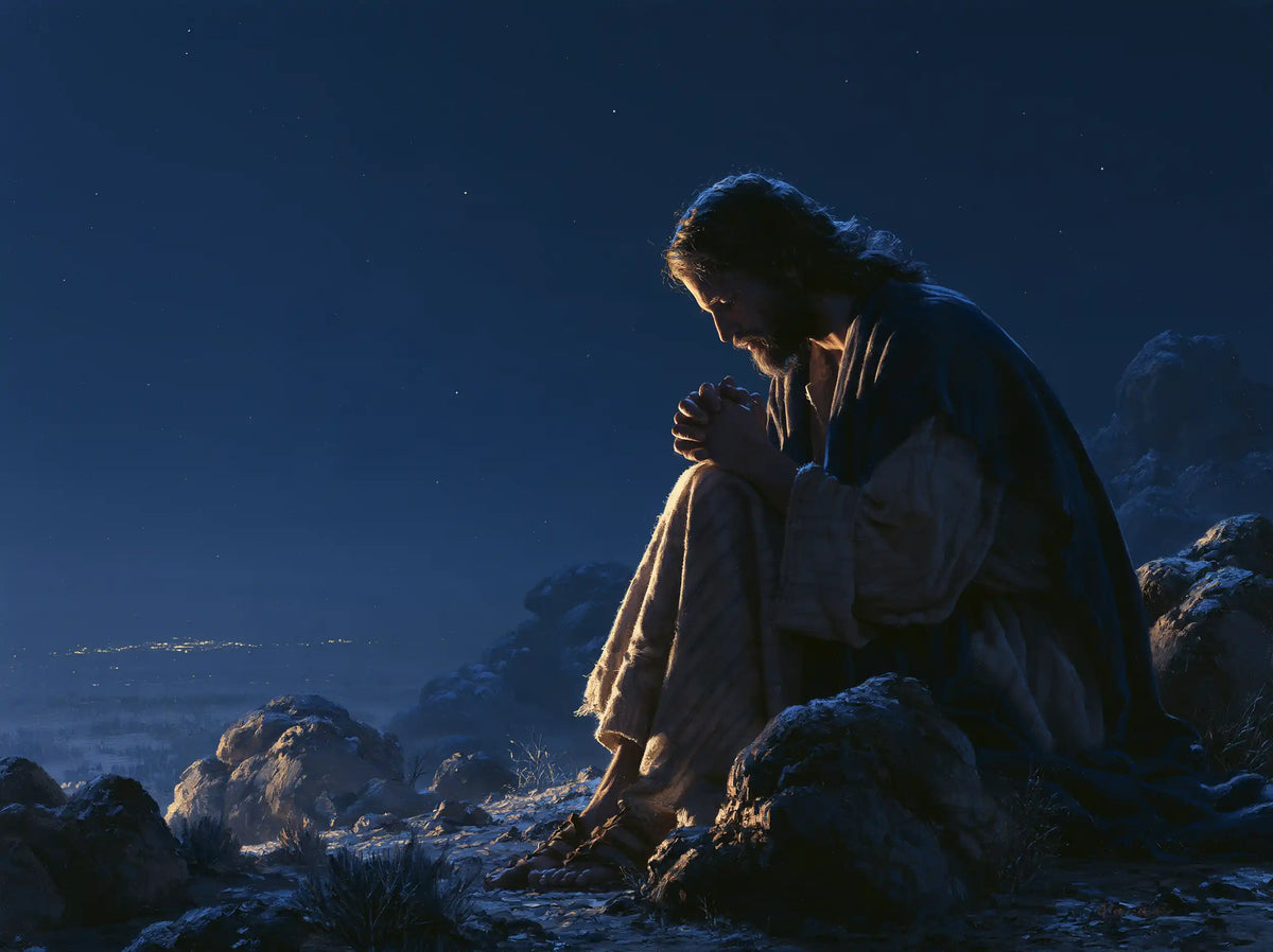 Jesus in the Desert — Silence upon the Night Stone