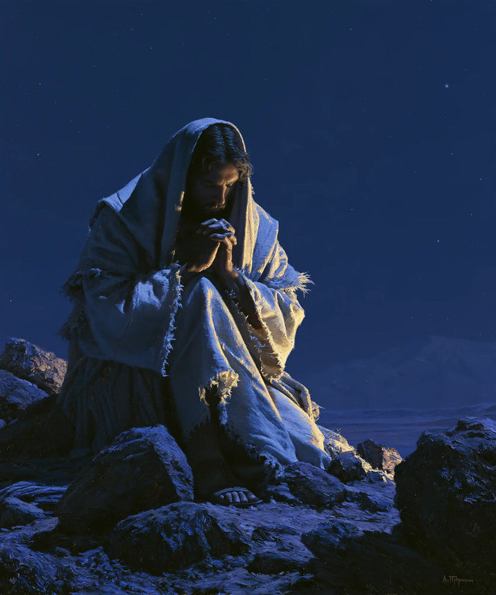 Jesus in the Desert — The Silver Veil of Silent Hours