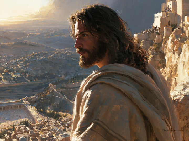 Jesus in the Desert — The Gaze beside the Golden Walls
