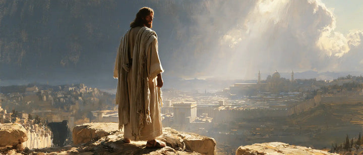 Jesus in the Desert — The City beneath the Curtain of Light