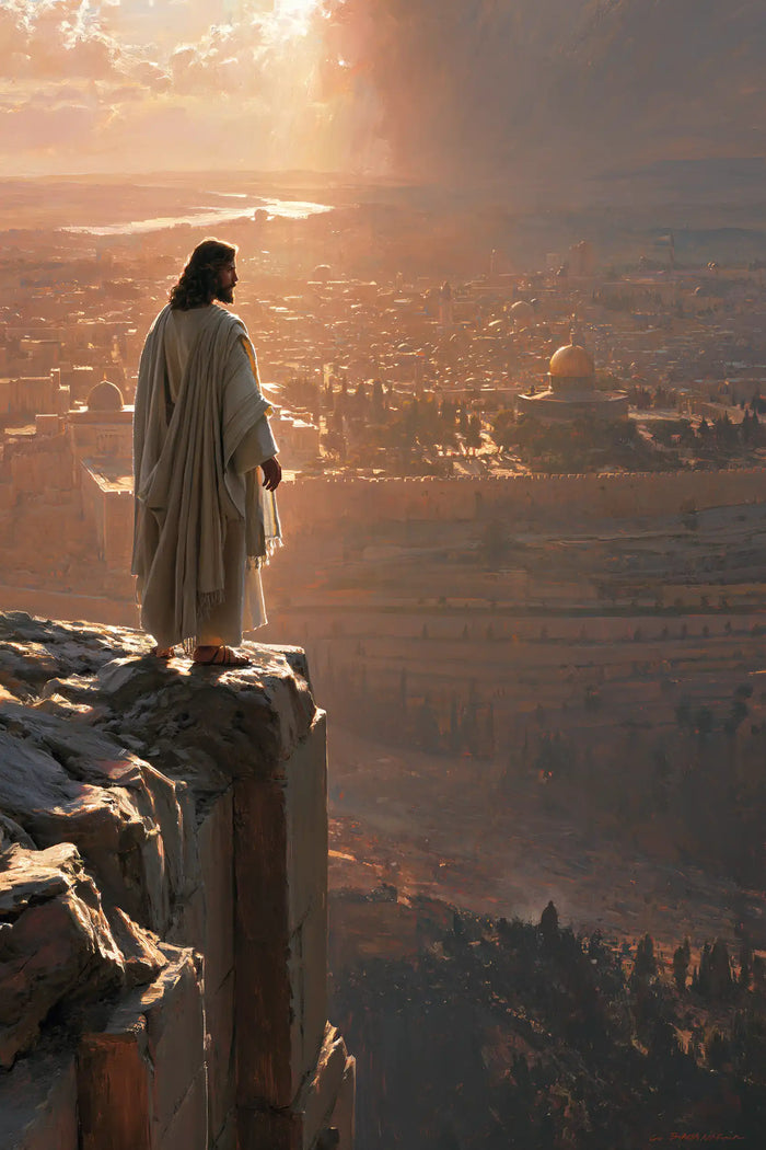 Jesus in the Desert — The Figure before the Ember City