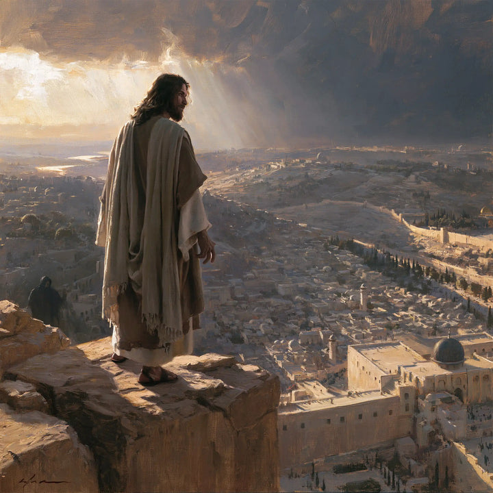 Jesus in the Desert - The Pinnacle of the Temple · Square n° 3