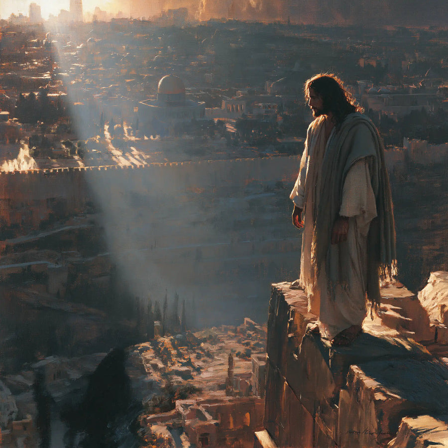 Jesus in the Desert - The Pinnacle of the Temple · Square n° 4