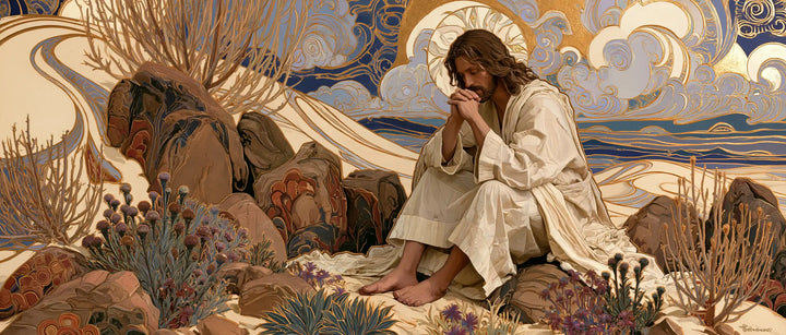 Jesus in the Desert — Joined Hands in the Flowering Desert