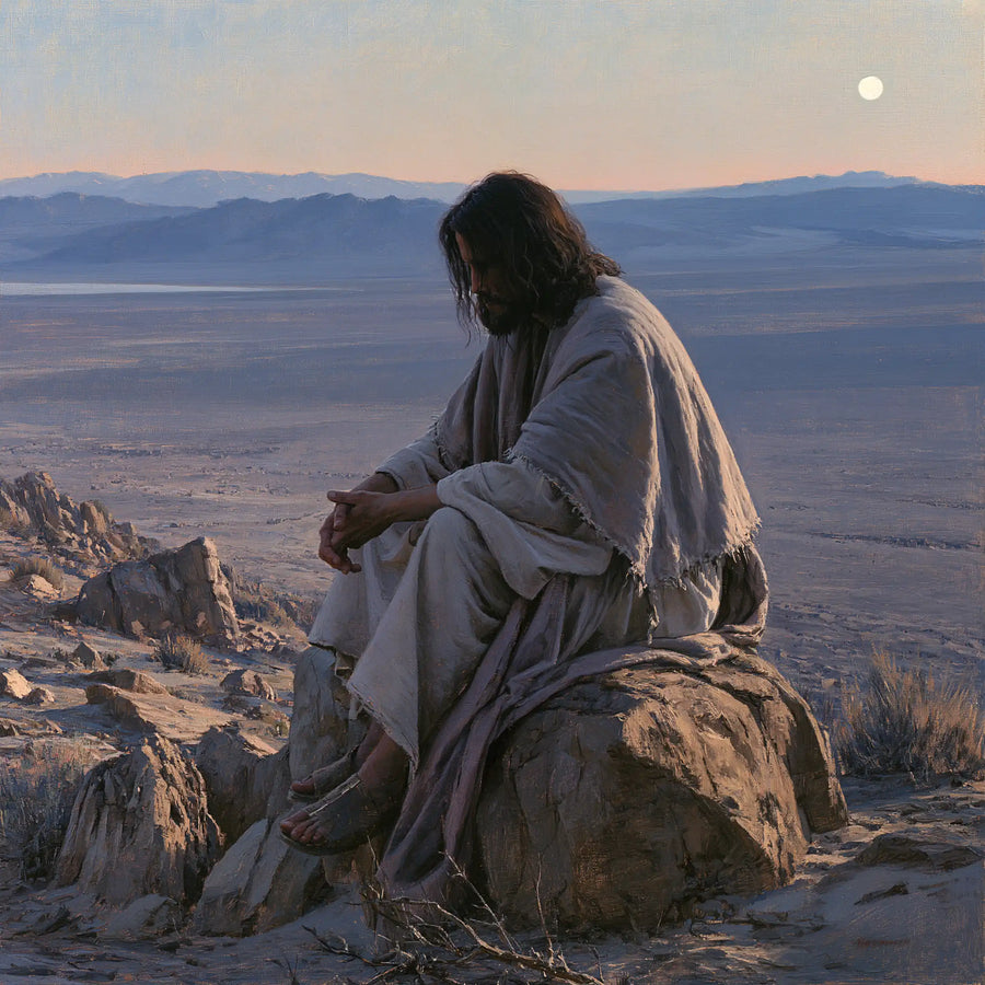 Jesus in the Desert - The Silence of the Desert · Square n° 1