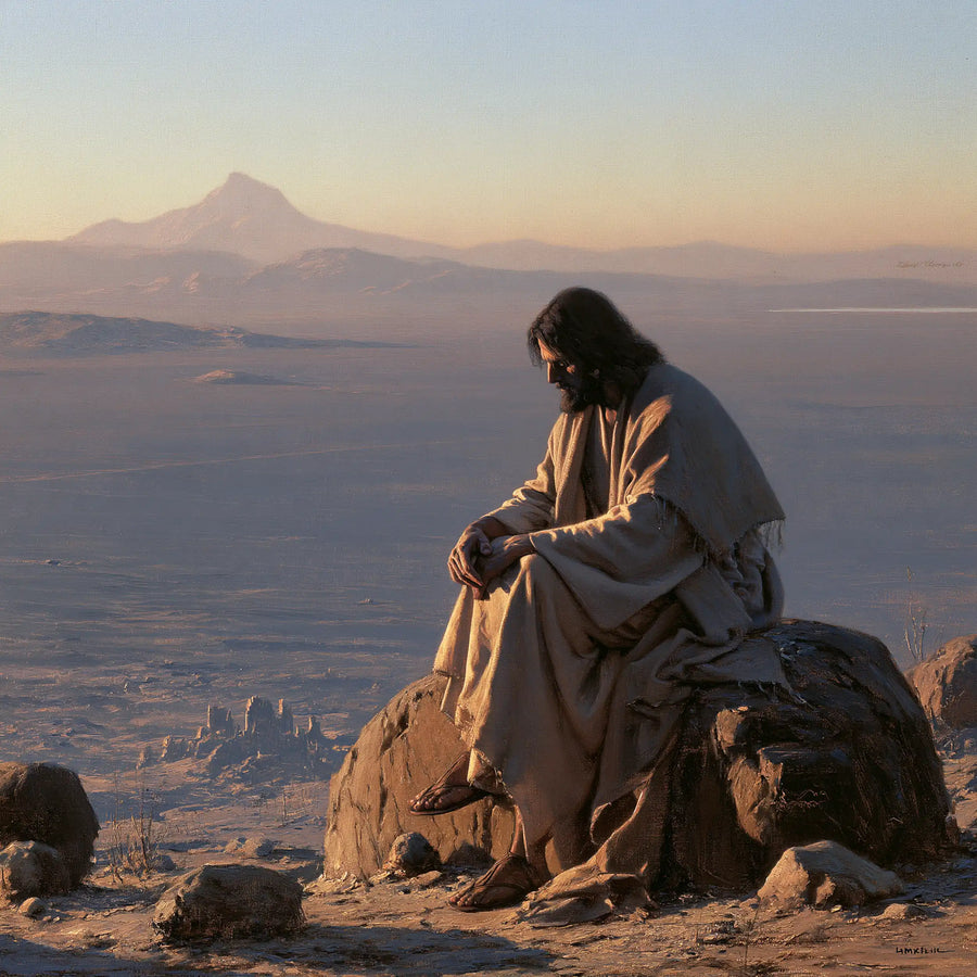 Jesus in the Desert - The Silence of the Desert · Square n° 3