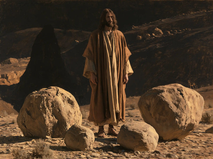 Jesus in the Desert - The Stones of Temptation · Landscape n° 9