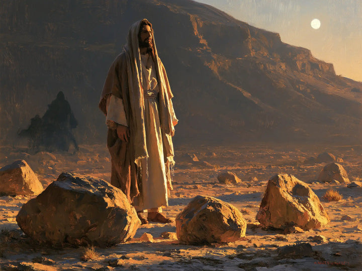 Jesus in the Desert - The Stones of Temptation · Landscape n° 10