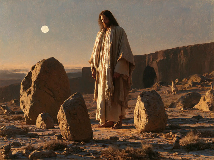 Jesus in the Desert — Silence between the Standing Stones