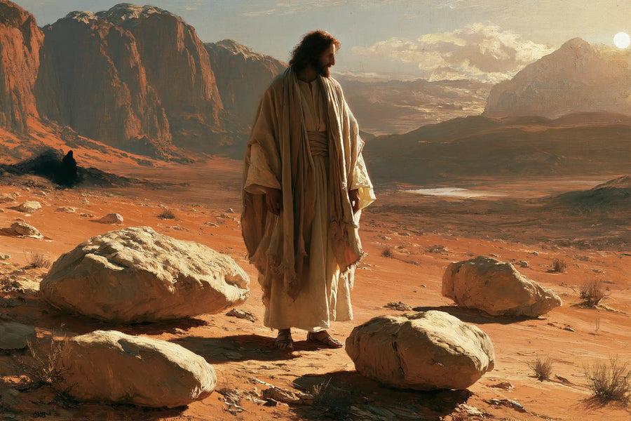 Jesus in the Desert - The Stones of Temptation · Landscape n° 14