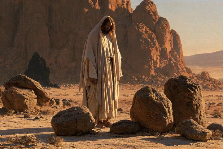 Jesus in the Desert - The Stones of Temptation · Landscape n° 16