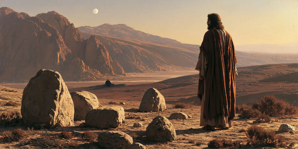 Jesus in the Desert - The Stones of Temptation · Landscape n° 24