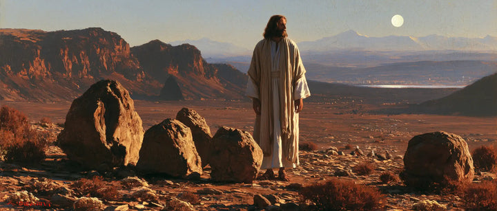 Jesus in the Desert - The Stones of Temptation · Landscape n° 28