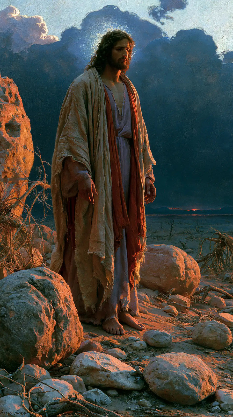 Jesus in the Desert - Symbolist · Portrait n° 6