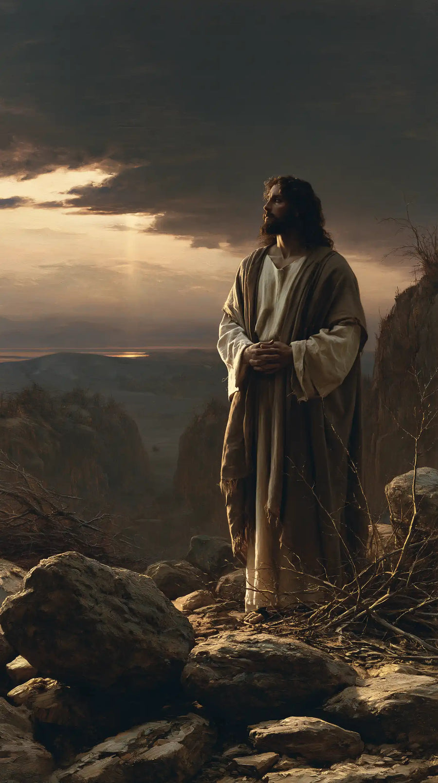 Jesus in the Desert - Symbolist · Portrait n° 17