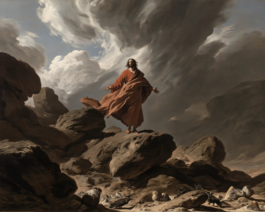 Jesus in the Desert - Theatrical Baroque · Landscape n° 6