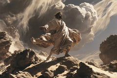 Jesus in the Desert — Open Arms in the Breath of the Heights