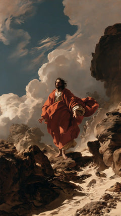 Jesus in the Desert — Crimson at the End of the Luminous Path