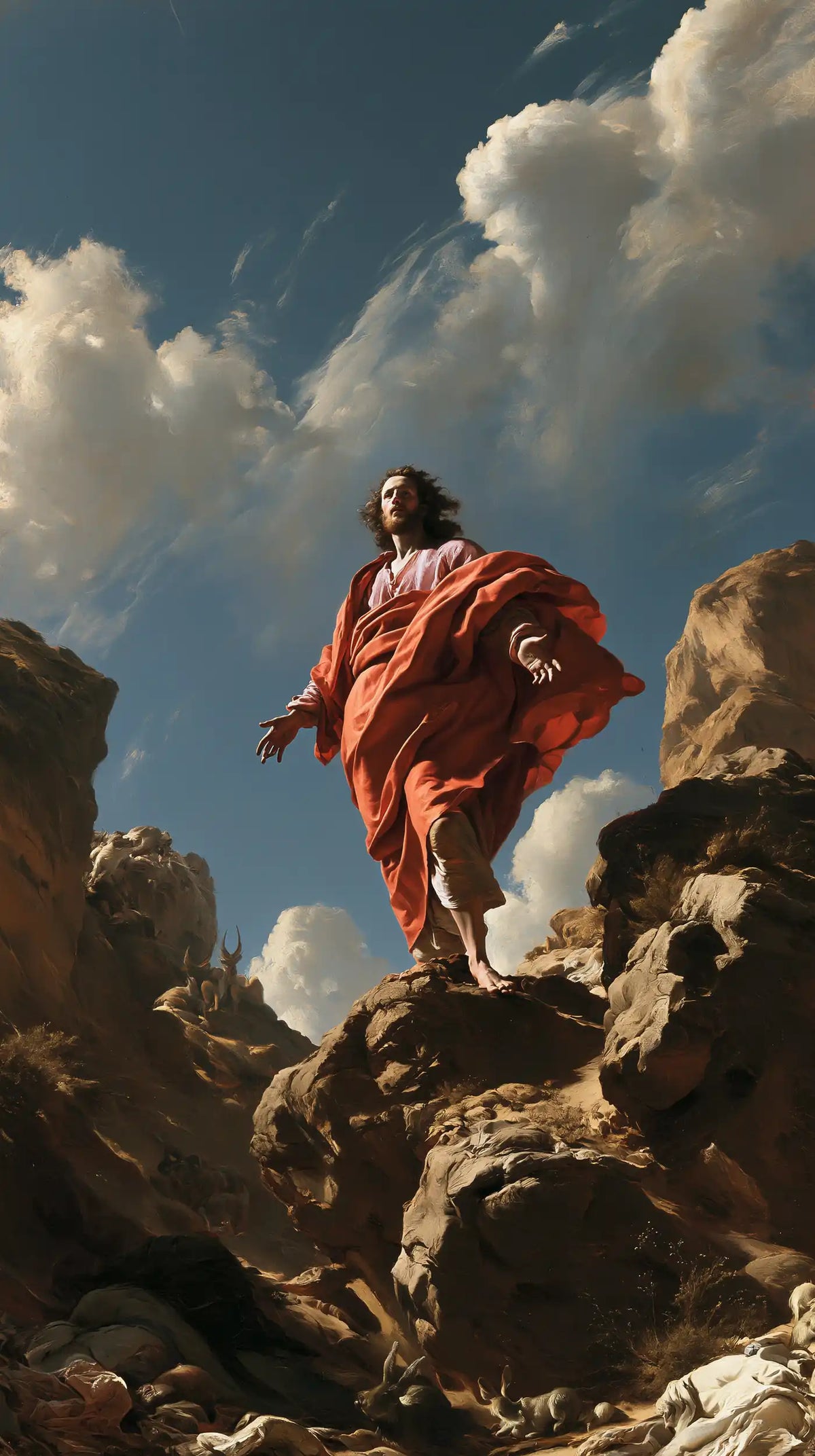 Jesus in the Desert — The Red Step at the Passage’s Crest