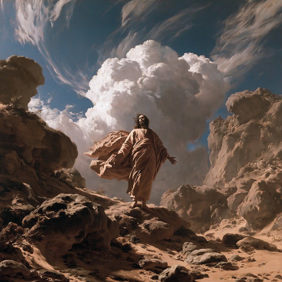 Jesus in the Desert - Theatrical Baroque · Square n° 1