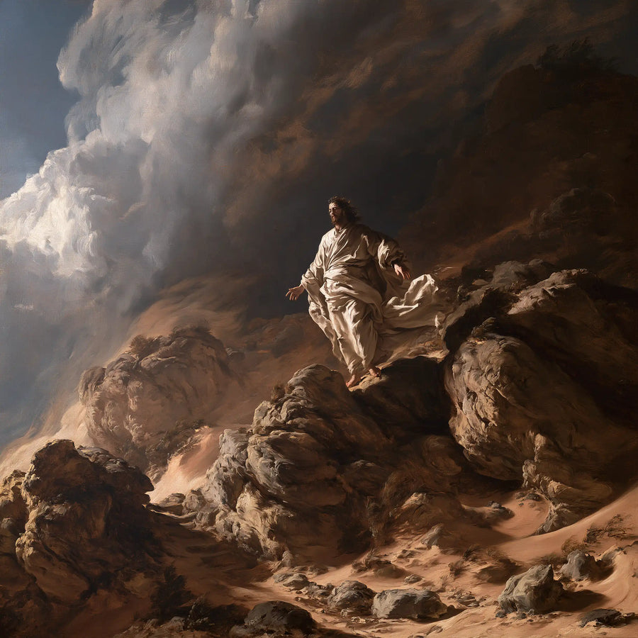 Jesus in the Desert - Theatrical Baroque · Square n° 2