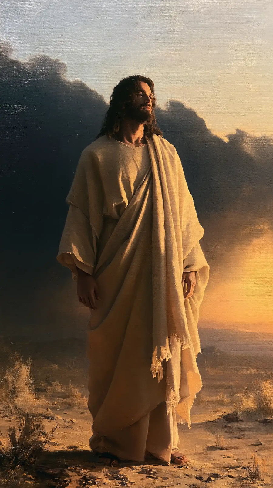 Jesus in the Desert - Victory Over Temptation · Portrait n° 12