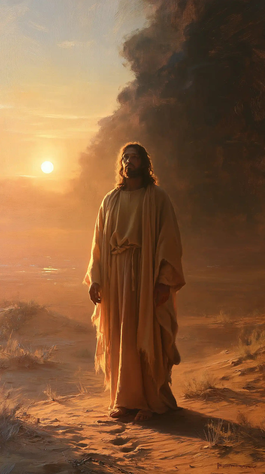 Jesus in the Desert - Victory Over Temptation · Portrait n° 16
