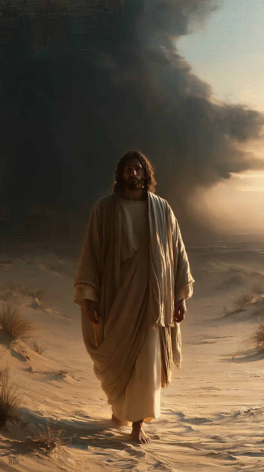 Jesus in the Desert - Victory Over Temptation · Portrait n° 20