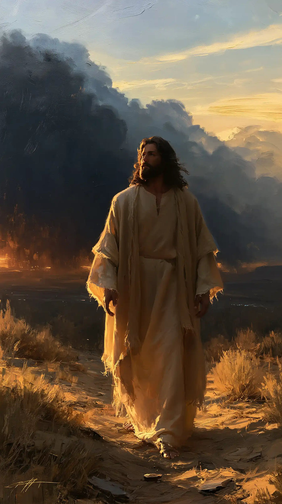 Jesus in the Desert - Victory Over Temptation · Portrait n° 22