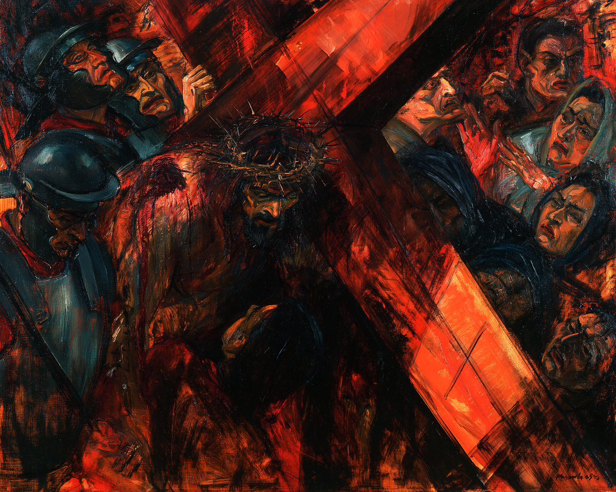 สถานีแห่งไม้กางเขน - Expressionist · ภูมิทัศน์หมายเลข 6