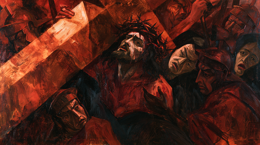 สถานีแห่งไม้กางเขน - Expressionist · ภูมิทัศน์หมายเลข 15
