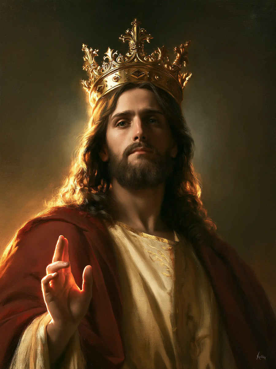 Jesus the King - Close Royal Portrait · Portrait n° 4