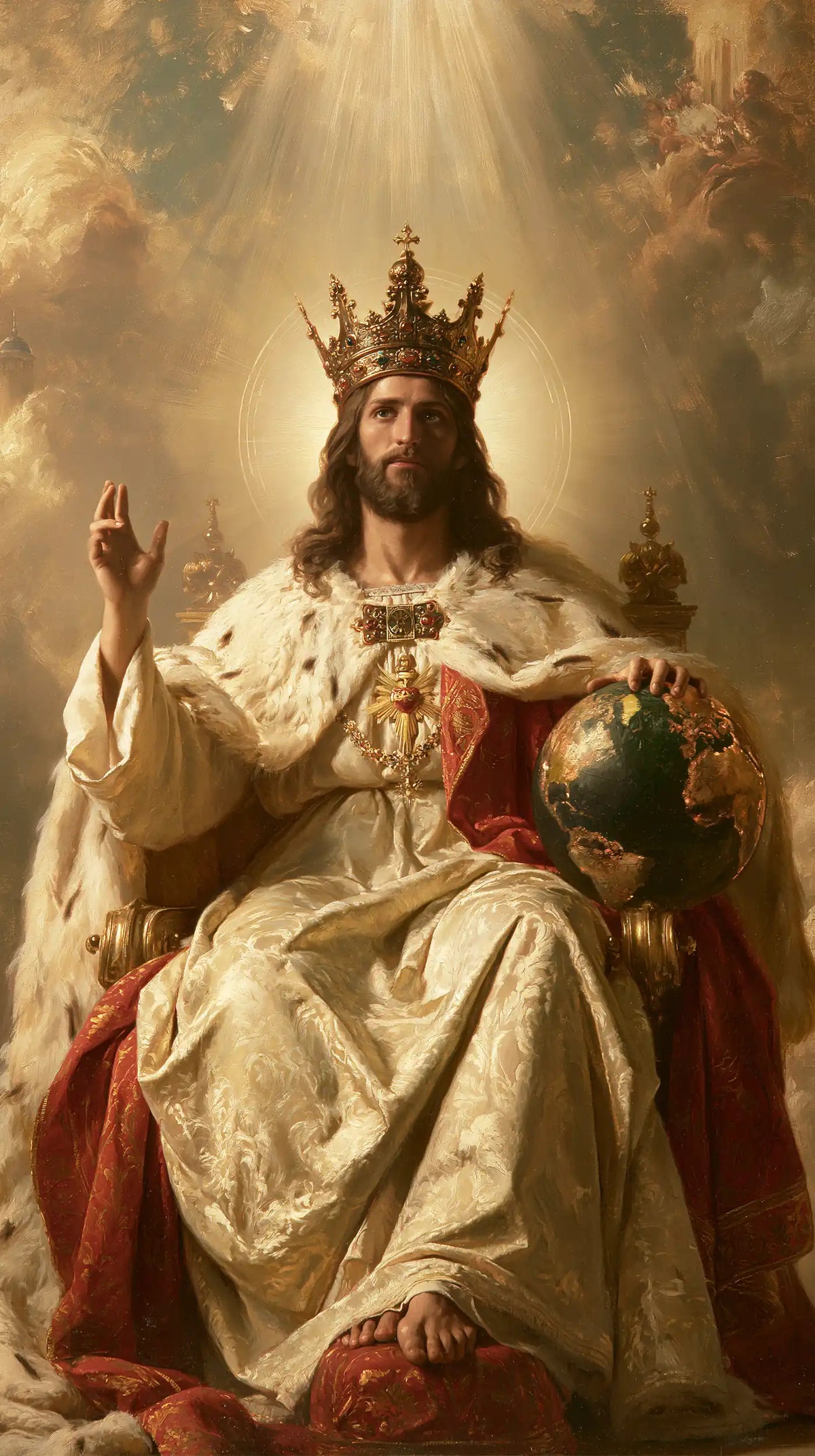 Jesus the King - The Globe of the World · Portrait n° 2