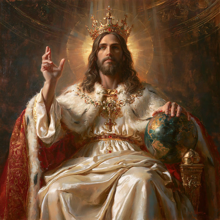 Jesus the King - The Globe of the World · Square n° 1