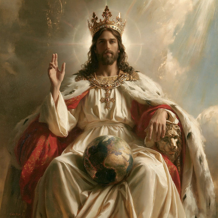 Jesus the King - The Globe of the World · Square n° 3