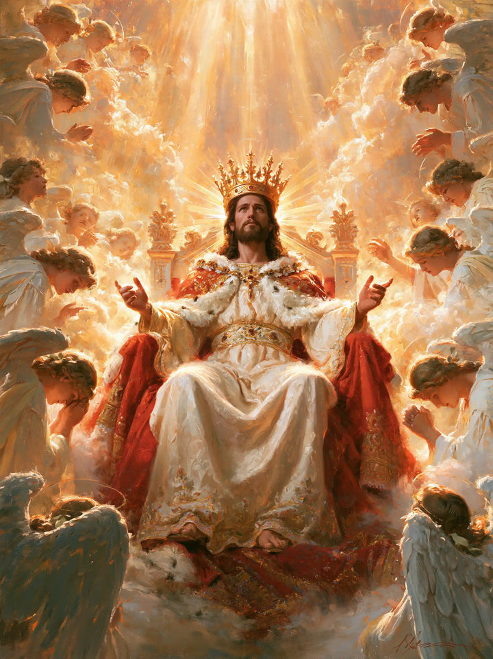 Jesus the King - Jesus the King with Angels · Portrait n° 10