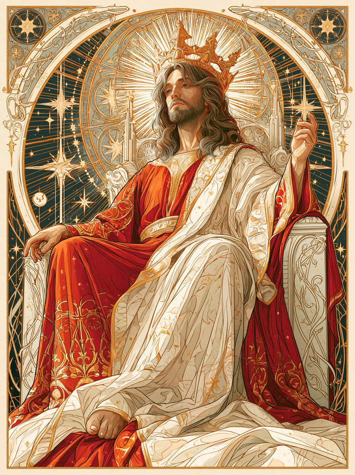 Jesus the King - Sacred Art Nouveau · Portrait n° 5