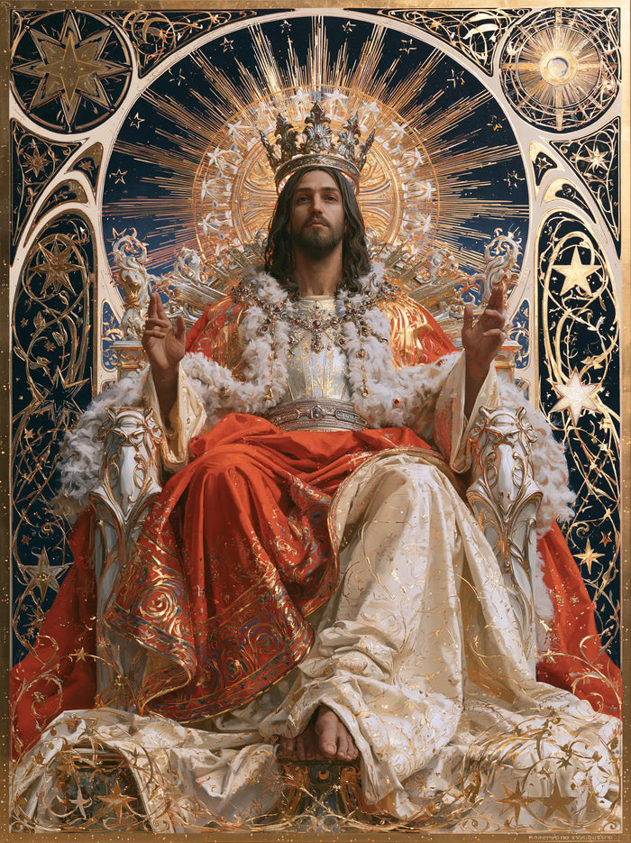 Jesus the King - Sacred Art Nouveau · Portrait n° 11