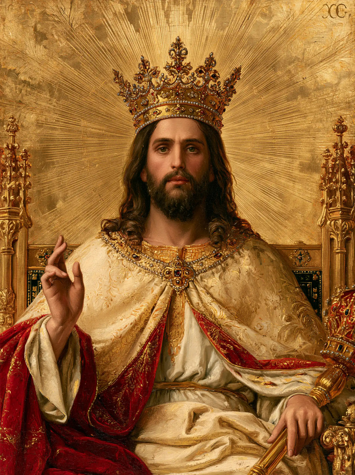 Jesus the King - Sacred Gold · Portrait n° 16